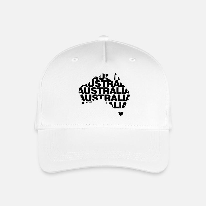 Australien - Kinder Bio Basecap - Weiß