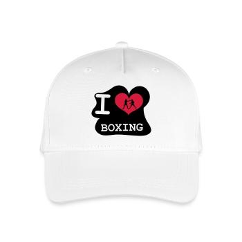 I Love Boxing - Kinder Bio Basecap - Weiß - Vorne