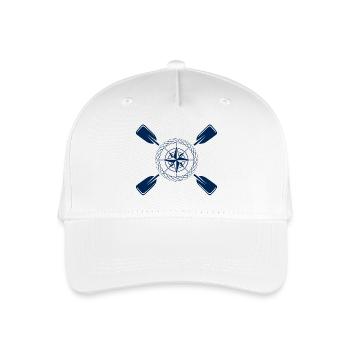 Paddle & Compass - Organic Kids’ Baseball Cap - white - Front