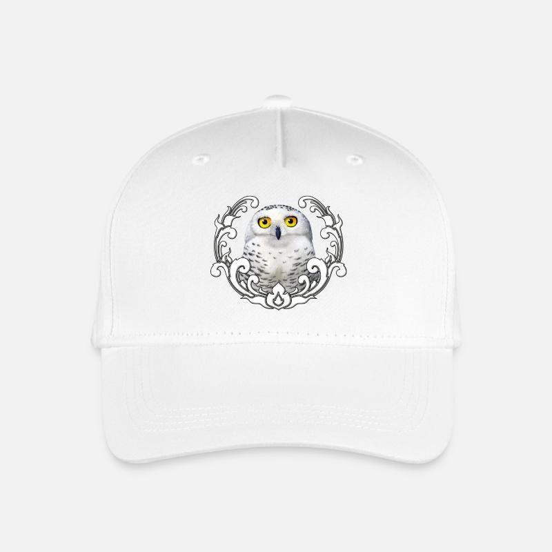 Schneeeule - Kinder Bio Basecap - Weiß