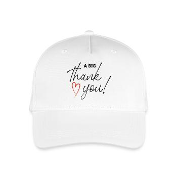 Thank You - Organic Kids’ Baseball Cap - white - Front
