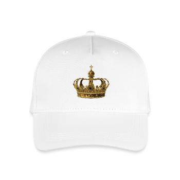 Krone - Kinder Bio Basecap - Weiß - Vorne