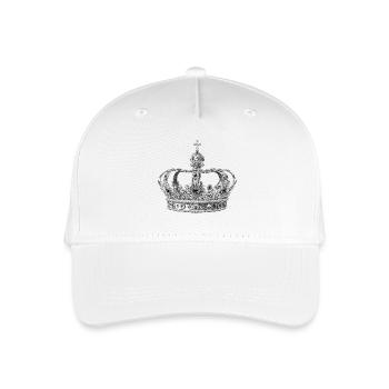 Krone - Kinder Bio Basecap - Weiß - Vorne