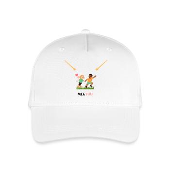 Verliebte Herzen - Kinder Bio Basecap - Weiß - Vorne
