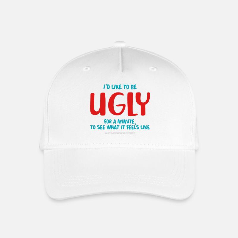 I'd like to be ugly - Organic Kids’ Baseball Cap - white