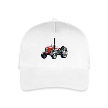 Alter M F 35 Traktor - Kinder Bio Basecap - Weiß - Vorne