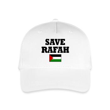 Save rafah - Organic Kids’ Baseball Cap - white - Front
