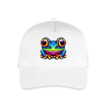 Frosch - Kinder Bio Basecap - Weiß - Vorne