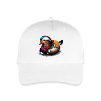 Mandarin duck - Organic Kids’ Baseball Cap - white - Front