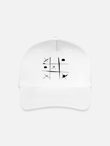 TicTacToe - Kinder Bio Basecap - Weiß