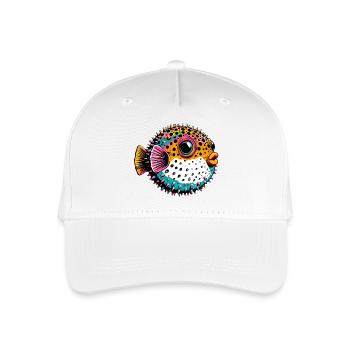 Kugelfisch - Kinder Bio Basecap - Weiß - Vorne