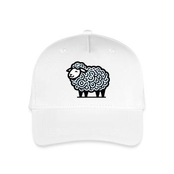 Schaf - Kinder Bio Basecap - Weiß - Vorne