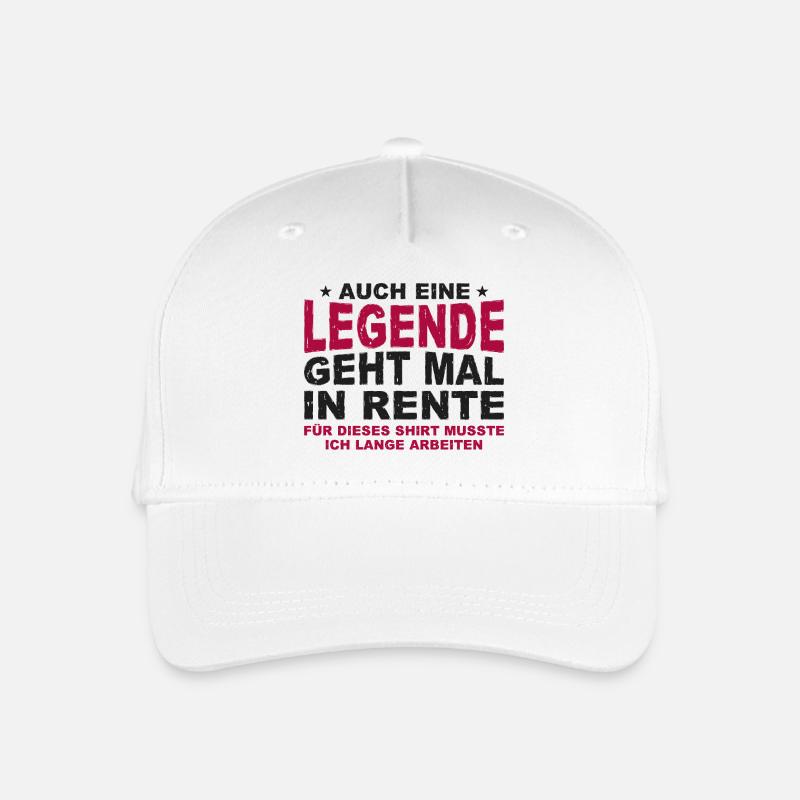 Auch Eine Legende Geht Mal In Rente Geschenk Rente - Kinder Bio Basecap - Weiß