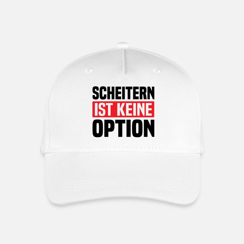 Scheitern ist keine Option - Kinder Bio Basecap - Weiß