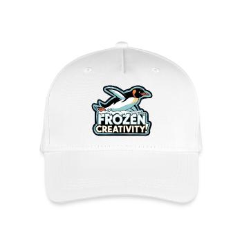 COOLES T-SHIRT, PINGUIN - Kinder Bio Basecap - Weiß - Vorne