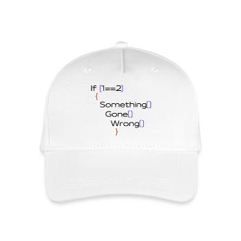 Programmer Joke Funny Gift PC Saying - Organic Kids’ Baseball Cap - white - Front