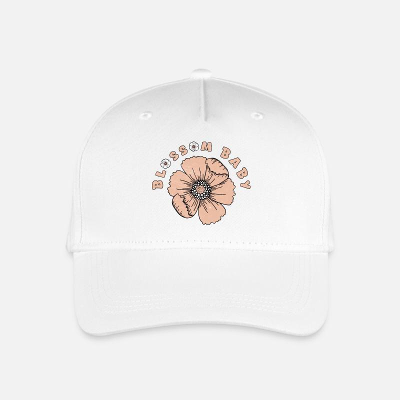 Jolie fleur - Conception de fleur de printemps mignonne - Casquette de baseball bio Enfant - blanc