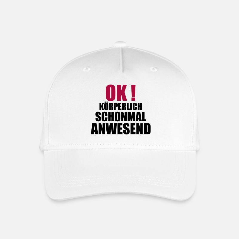 körperliche anwesenheit - Kinder Bio Basecap - Weiß