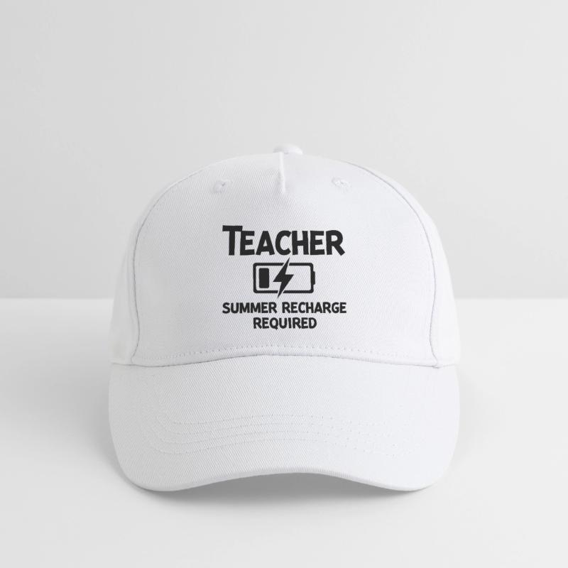 Teacher Summer Recharge Required Organic Kids’ Baseball Cap