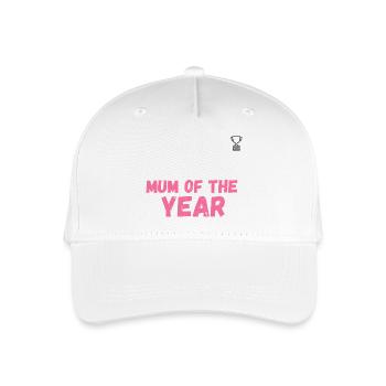 MUM OF THE YEAR - Organic Kids’ Baseball Cap - white - Front