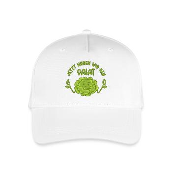 60. Geburtstag - Jetzt haben wir den Salat 60 - Kinder Bio Basecap - Weiß - Vorne