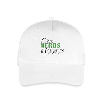 Give Nerds a Chance - Kinder Bio Basecap - Weiß - Vorne