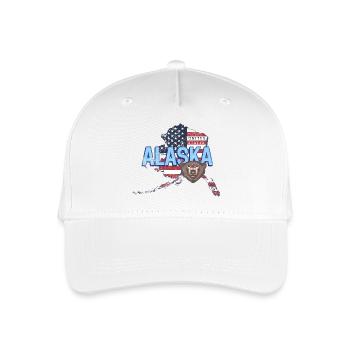 Alaska State United States Souvenir - Organic Kids’ Baseball Cap - white - Front