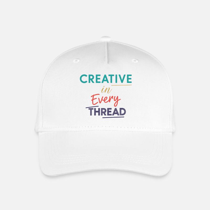 Creative in Every Thread Motivational Design - Organic Kids’ Baseball Cap - white