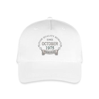 Since_October_1975 - Organic Kids’ Baseball Cap - white - Front