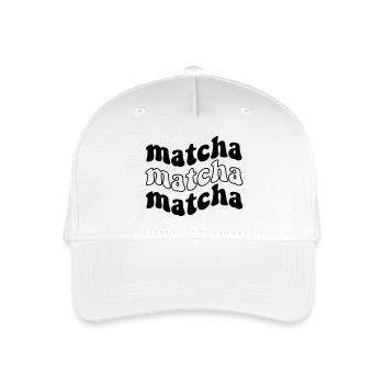 Matcha Matcha Matcha – Trendy SVG Design - Organic Kids’ Baseball Cap - white - Front