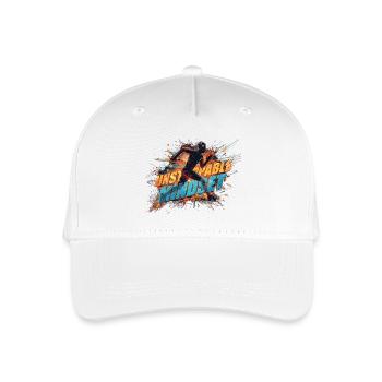 Unstoppable Mindset Runner - Organic Kids’ Baseball Cap - white - Front