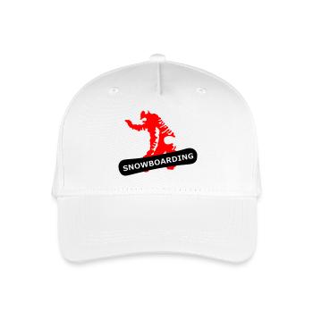 Planche à neige - Casquette de baseball bio Enfant - blanc - Devant