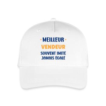 Meilleur Vendeur Jamais Égalé - Casquette de baseball bio Enfant - blanc - Devant