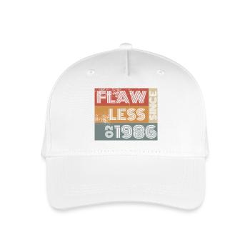 40th Birthday Flawless since 02/1986 - Organic Kids’ Baseball Cap - white - Front