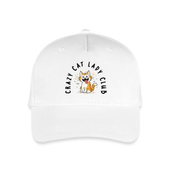 Crazy Cat Lady Club Funny Cat Saying - Organic Kids’ Baseball Cap - white - Front