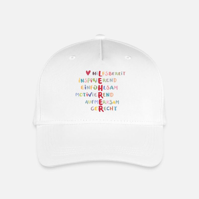 Colorful Values Collage – Helpful - Organic Kids’ Baseball Cap - white