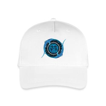 Blue Shark Tiki - Casquette de baseball bio Enfant - blanc - Devant