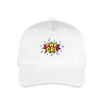 POWER_GIRL - Kinder Bio Basecap - Weiß - Vorne