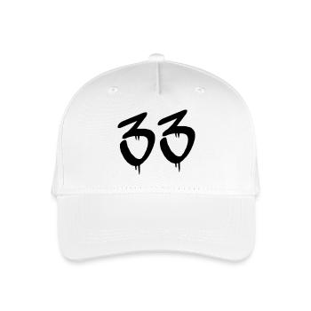 33 - Kinder Bio Basecap - Weiß - Vorne