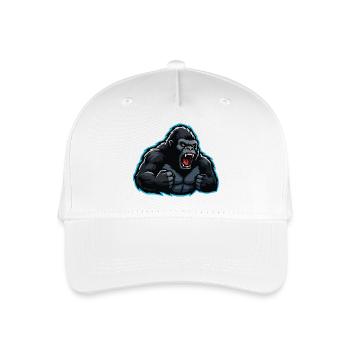 Esports Gorilla Stil - Kinder Bio Basecap - Weiß - Vorne