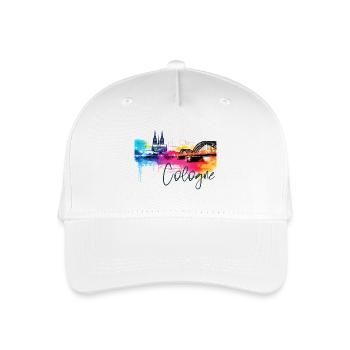 Cologne Skyline Cologne Cathedral Germany City Colorful - Organic Kids’ Baseball Cap - white - Front