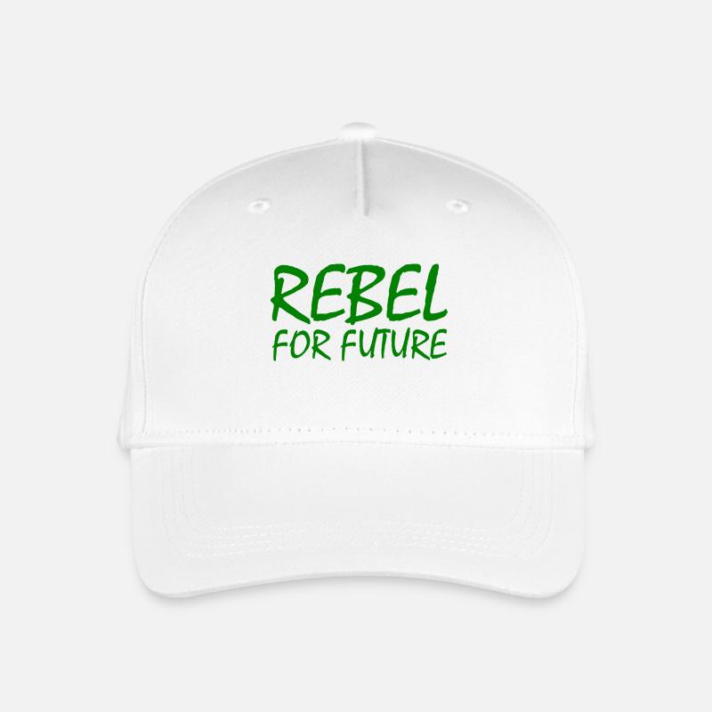 Rebel for future - Kinder Bio Basecap - Weiß