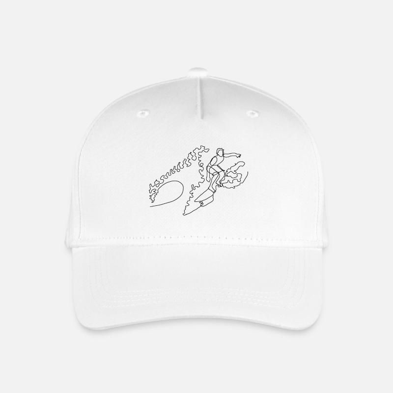 Wellenreiten - Kinder Bio Basecap - Weiß