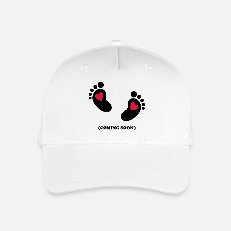 Baby - coming soon - 2c - Casquette de baseball bio Enfant - blanc
