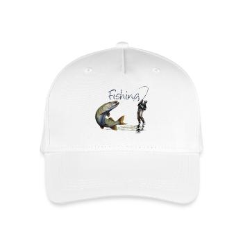 Fishing - Organic Kids’ Baseball Cap - white - Front