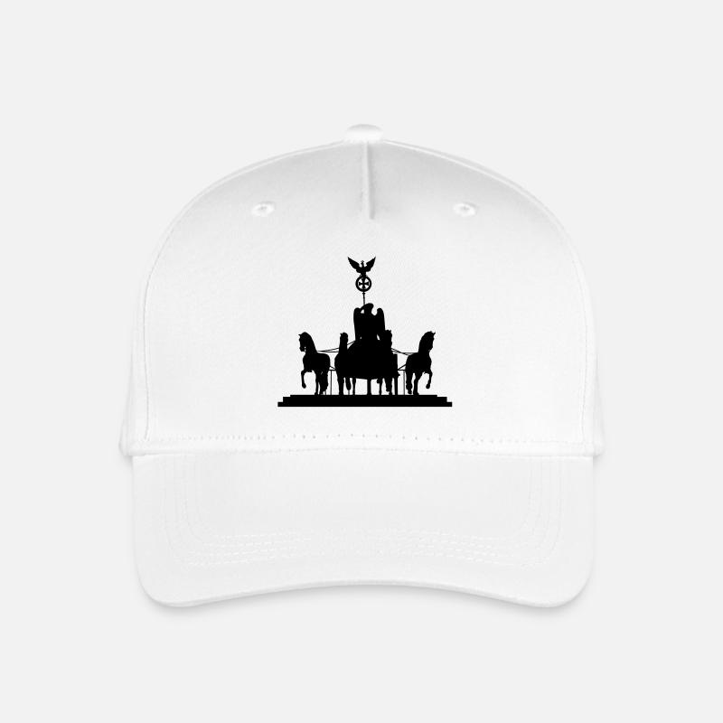 Quadriga vom Brandenburger Tor - Kinder Bio Basecap - Weiß