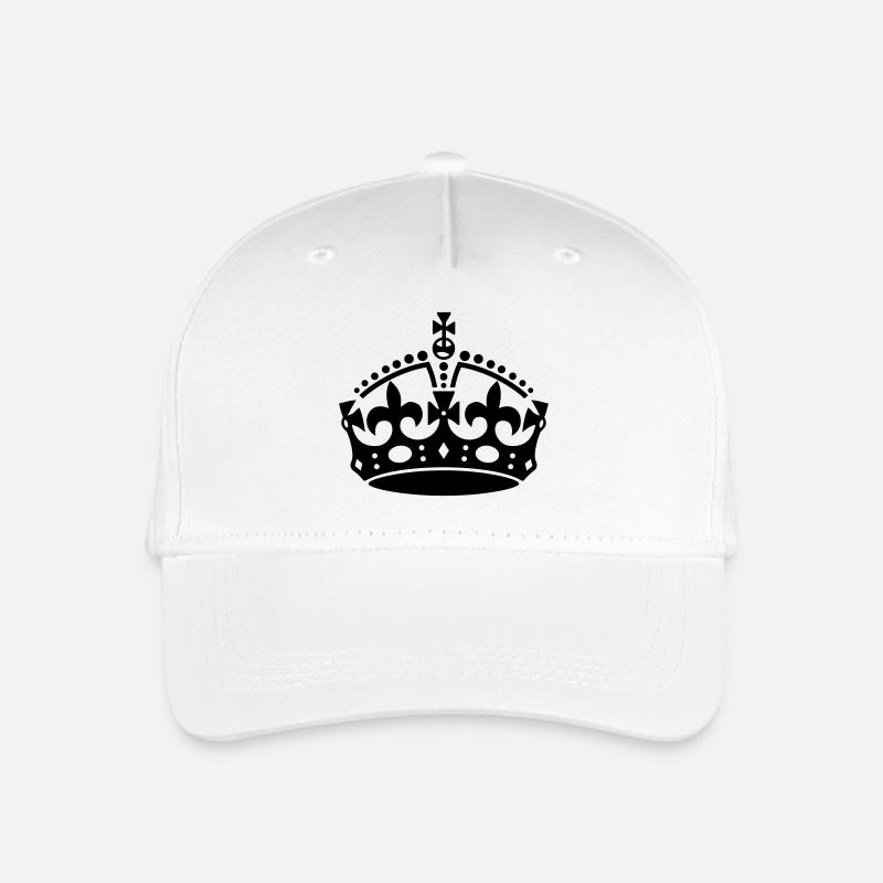 Bleib 'ruhig Crown - Kinder Bio Basecap - Weiß
