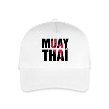 Muay Thai! - Organic Kids’ Baseball Cap - white - Front
