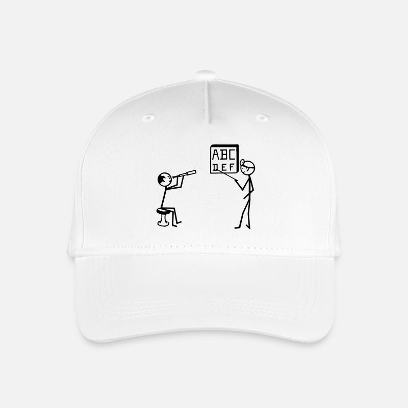 Augenarzt, Sehtest - Kinder Bio Basecap - Weiß