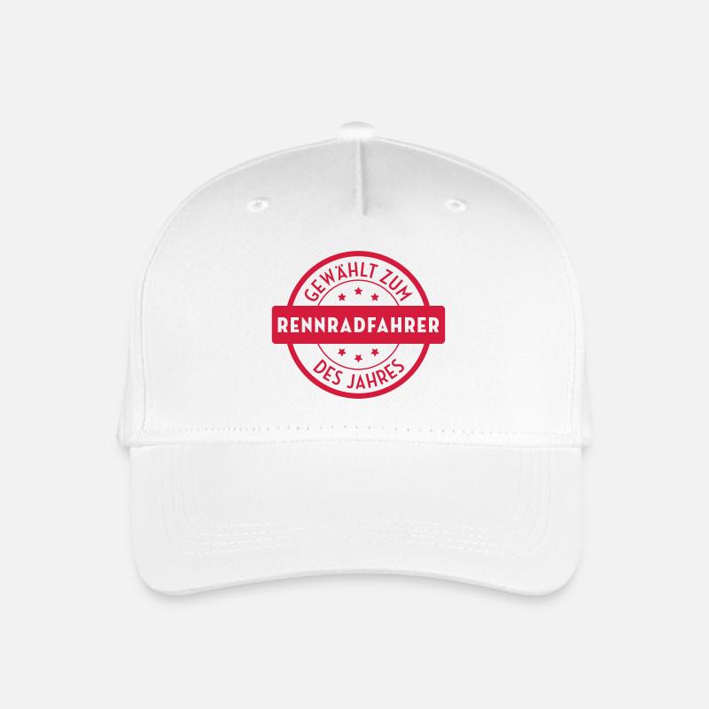 Rennradfahrer Radfahren Radfahrer Radfahrerin - Kinder Bio Basecap - Weiß